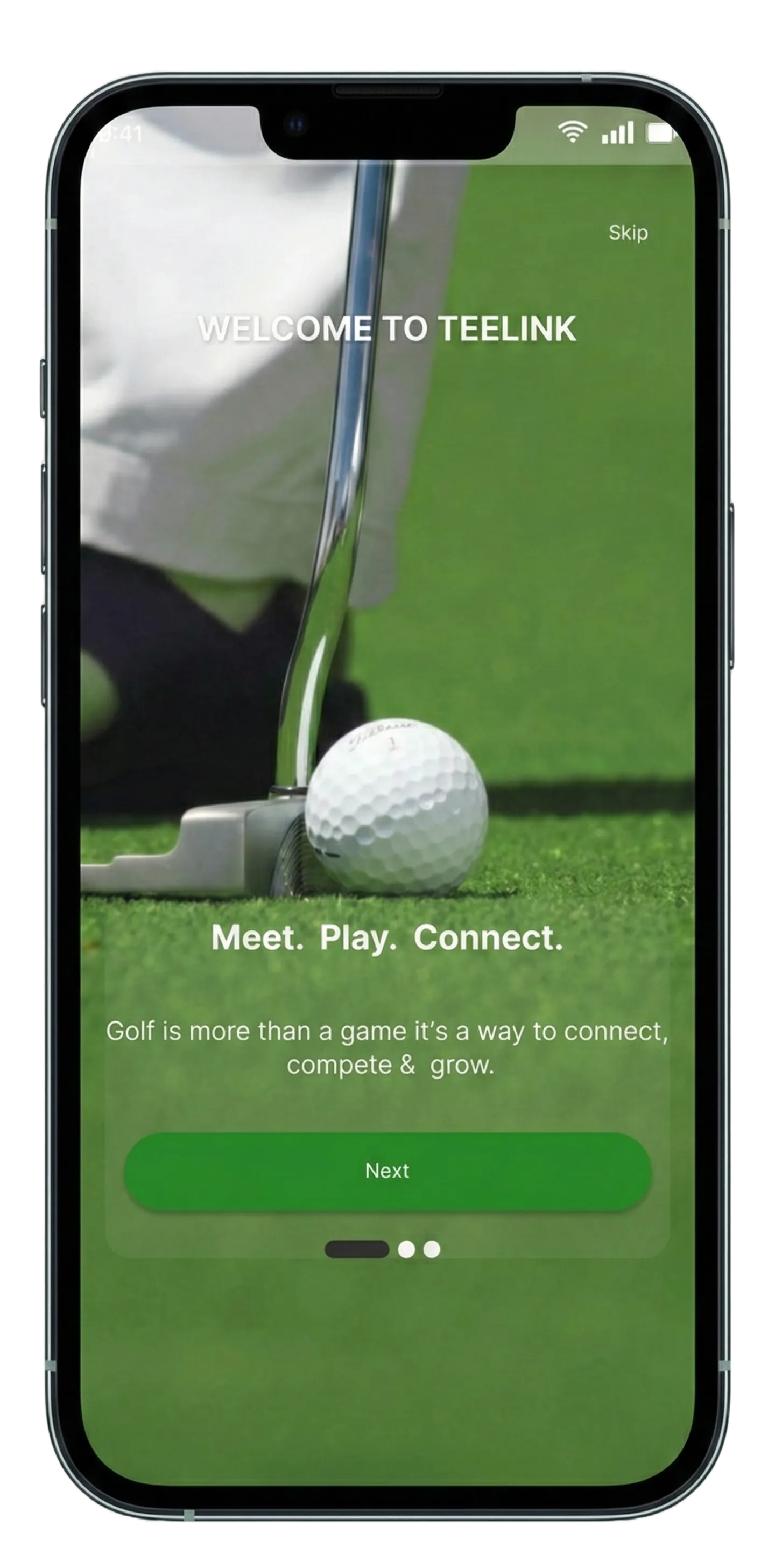 Teelink mobile application displayed on a phone
